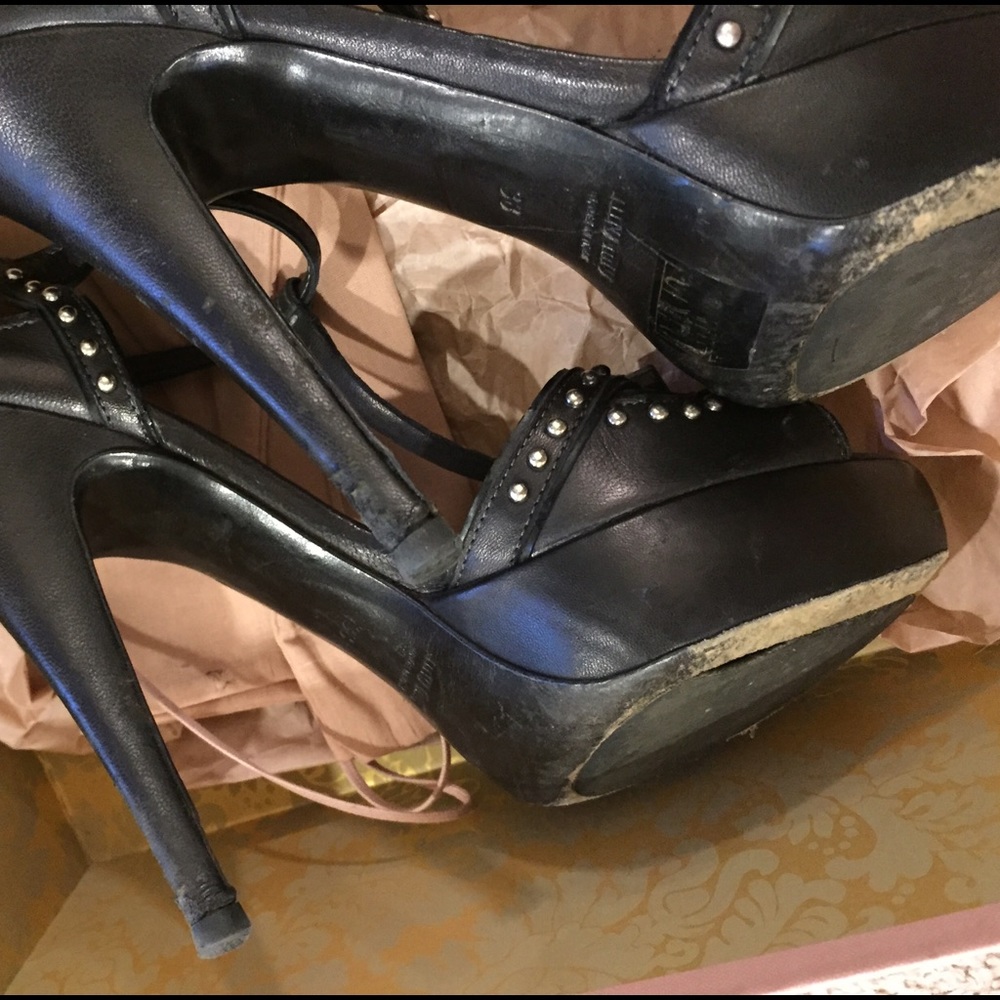 Miu Miu Platform Studded Sandals - Size 38 (8) - image 3
